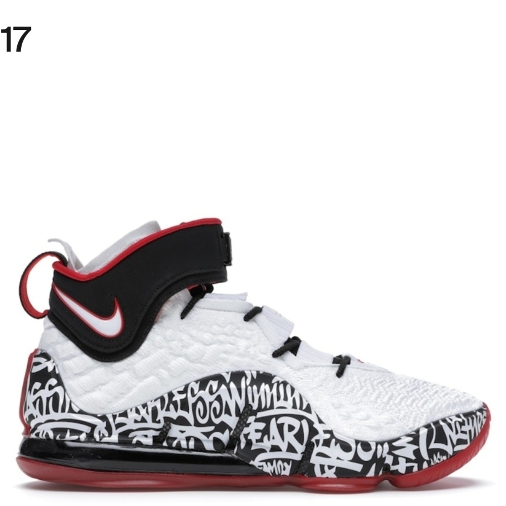 Nike White and Black Athletic Shoes with Supportive Strap